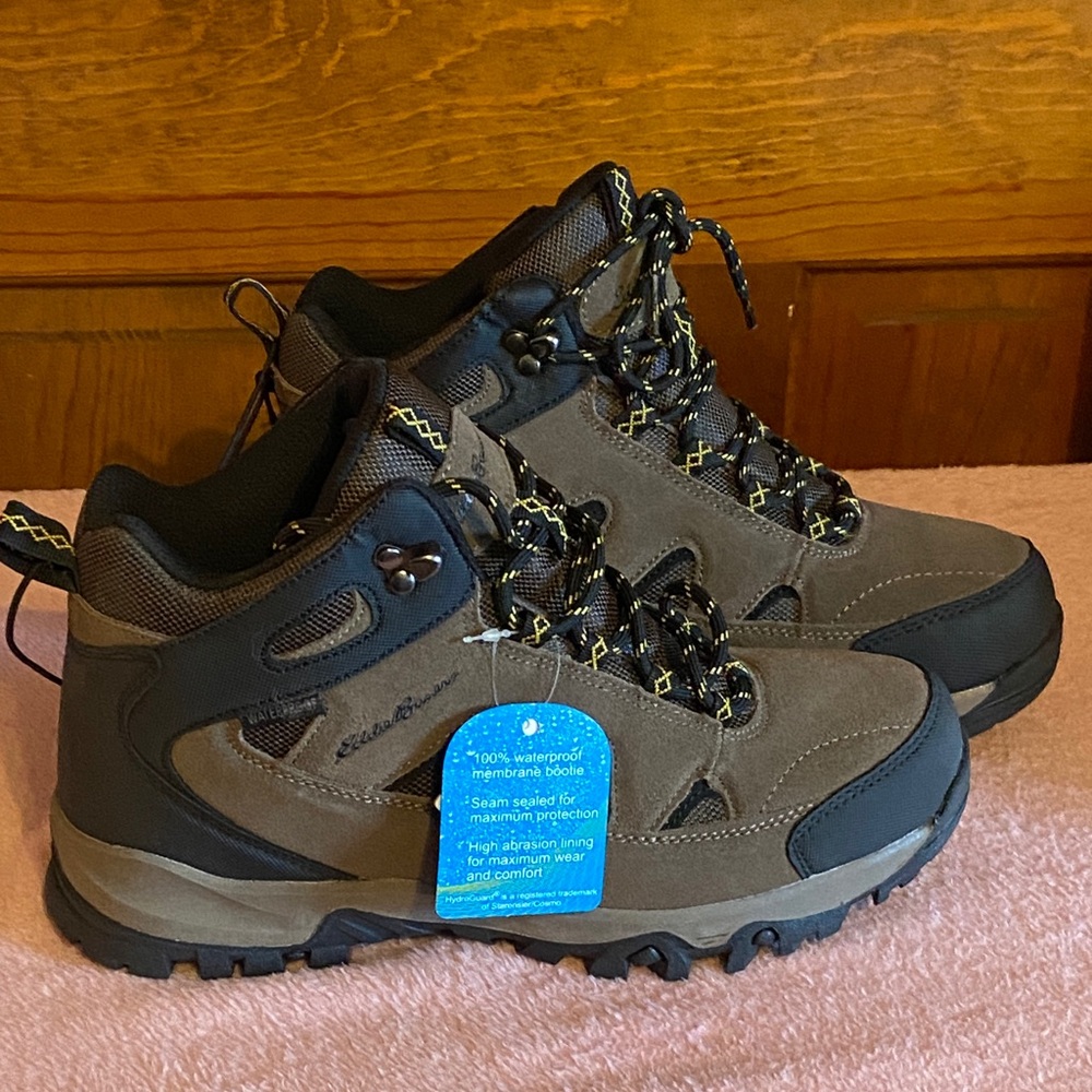 Eddie Bauer Men's Brown and Black Hiking Boots